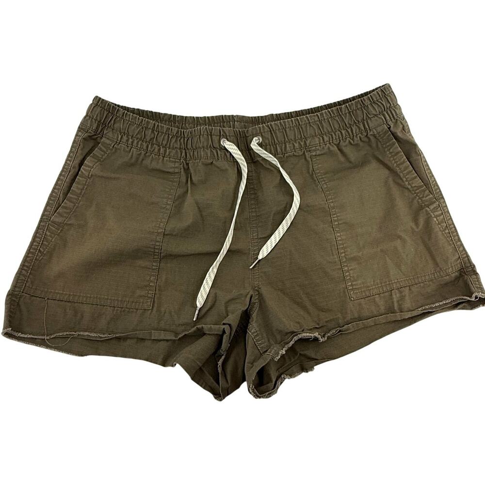 Vuori Olive Ripstop Drawstring Shorts L
